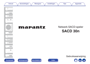 Handleiding Marantz SACD 30n CD speler