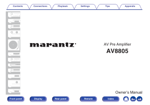 Handleiding Marantz AV8805A Voorversterker