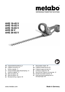 Käyttöohje Metabo AHS 18-55 V Pensasleikkuri