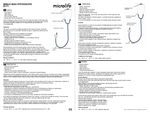 Руководство Microlife ST 71 Стетоскоп