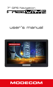 Manual Modecom FreeWAY SX 7.0 Car Navigation