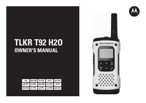 Manual Motorola TLKR T92 H2O Walkie-talkie