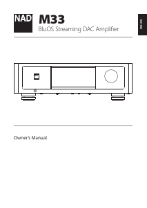 Manual NAD M33 Amplifier