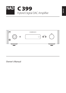 Manual NAD C 399 Amplifier