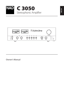 Handleiding NAD C 3050 Versterker