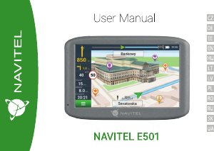 Vadovas Navitel E501 Automobilio navigacija