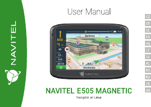 Vadovas Navitel E505 MAGNETIC Automobilio navigacija