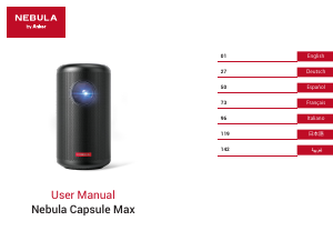 Mode d’emploi Nebula D2423 Capsule Max Projecteur