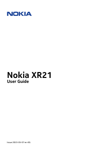 Manual Nokia XR21 Mobile Phone