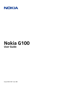 Manual Nokia G100 Mobile Phone