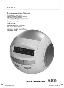 Manual de uso AEG MRC 4109 Radiodespertador