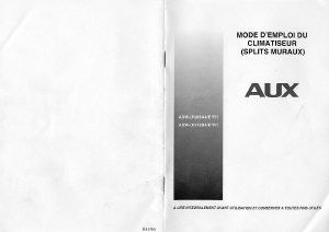 Mode d’emploi AUX ASW-(H)09A4/EUR1 Climatiseur