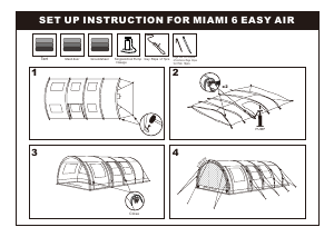 Manual Obelink Miami 6 Easy Air Tent