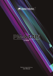 Manual Omnitronic PM-444Pi Mixing Console