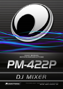 Bedienungsanleitung Omnitronic PM-422P Mischpult