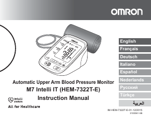 Handleiding Omron HEM-7322T-E M7 Intelli IT Bloeddrukmeter