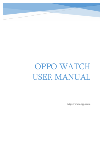 Manual Oppo Watch Smart Watch