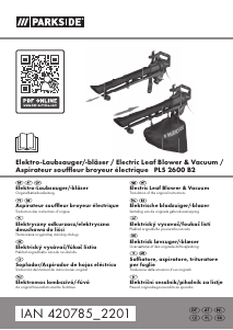 Bedienungsanleitung Parkside PLS 2600 B2 Laubblaser