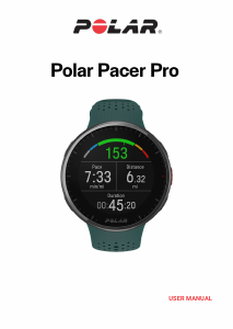 Manual Polar Pacer Pro Sports Watch