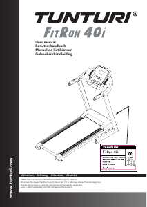 Manual Tunturi FitRun 40i Treadmill