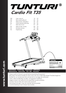 Bruksanvisning Tunturi Cardio Fit T35 Löpband