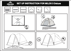 Mode d’emploi Obelink Milos 3 Deluxe Tente