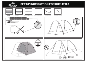 Instrukcja Obelink Shelter 3 Namiot