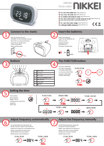 Brugsanvisning Nikkei NR200BK Radio-vækkeure