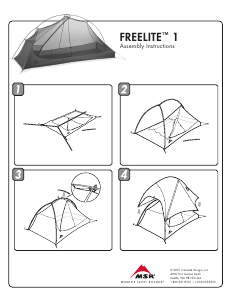 كتيب MSR FreeLite 1 خيمة