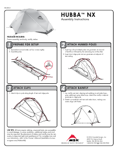 Handleiding MSR Hubba NX Solo Tent