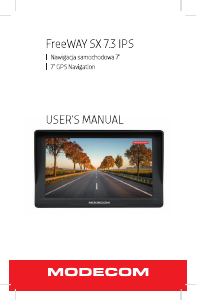 Handleiding Modecom FreeWAY SX 7.3 IPS Navigatiesysteem