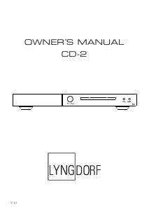 Manual Lyngdorf CD-2 CD Player