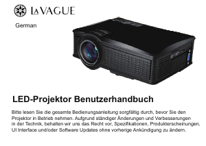 Manual La Vague LV-HD151 Projector