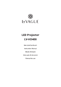 Manual La Vague LV-HD400 Projector