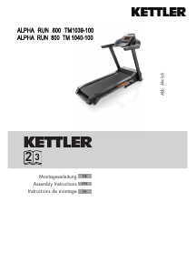 Manual Kettler Alpha Run 600 Treadmill