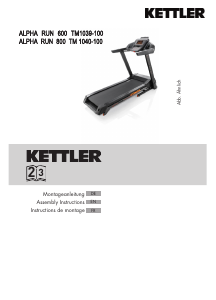 Manual Kettler Alpha Run 800 Treadmill