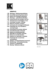 Manuál Kettler Memphis Zahradní křesílko