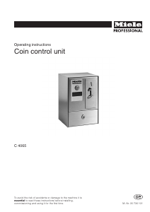 Manual Miele C 4065 Cash Register