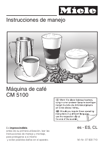 Manual de uso Miele CM 5100 Máquina de café