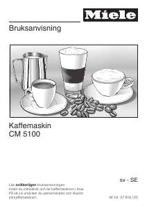 Bruksanvisning Miele CM 5100 Kaffebryggare