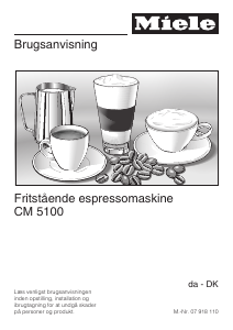 Brugsanvisning Miele CM 5100 Kaffemaskine