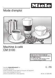 Mode d’emploi Miele CM 5100 Cafetière