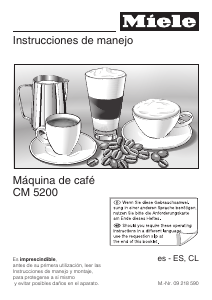 Manual de uso Miele CM 5200 Máquina de café