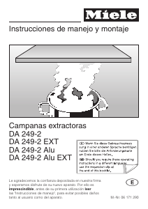 Manual de uso Miele DA 249-2 Campana extractora