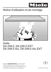 Mode d’emploi Miele DA 249-2 EXT Hotte aspirante