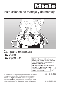 Manual de uso Miele DA 2900 Campana extractora