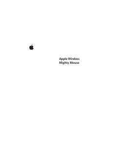 Manual de uso Apple Wireless Mighty Mouse Ratón