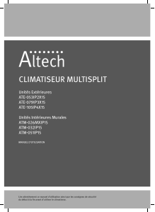 Mode d’emploi Altech ATM-026MXIP15 Climatiseur