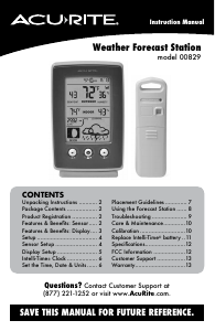 Handleiding AcuRite 00829 Weerstation