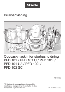 Bruksanvisning Miele PFD 101 Oppvaskmaskin